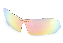 Змінні лінзи для спортивних окулярів Oakley/Robesbon/RBWORLD "0089" полікарбонат UV400 ± поляризація РАЙДУЖНИЙ БЕЗ ПОЛЯРИЗАЦІЇ