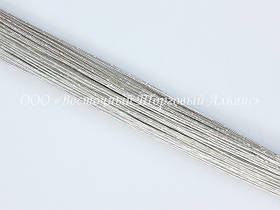 Стебельки для квітів — Срібло — (No26) — Ø0,45 мм — L25 см — 200 шт.