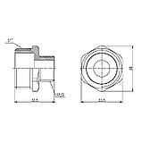 Ніпель редукційний SD Forte 1"х1/2", фото 2