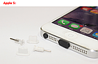 Заглушки силіконові захисні від бруду, комплект: аудіо Mini-Jack 3.5 mm + MicroUSB / iPhone 5, 6 / Type-C, фото 3