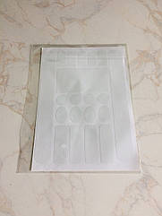 Наклейки/плівка ЗМ для захисту рами та компонентів від перетирання (комплект із 20 наклейок)/3 кольори ПРОЗОРИЙ