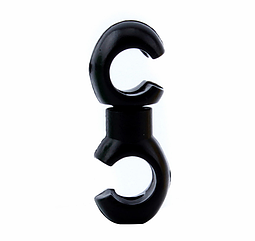 Фіксатори гачки покращені поворотні ТМ "TRLREQ" на сорочки тросів гальм і трансмісії від перетирання ЧОРНИЙ