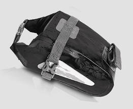 Сумка підсідельна/гермомішок «Roswheel» 131363 водонепроникна герметична каркасна (3 кольори) ЧОРНИЙ