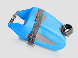 Сумка підсідельна/гермомішок «Roswheel» 131363 водонепроникна герметична каркасна (3 кольори) БЛАКИТНИЙ