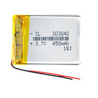 Акумулятор 303040 Li-pol 3.7В 450мАг для RC моделей DVR GPS MP3 MP4
