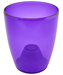 Кашпо для орхідей 18*21см прозорий /тонований/