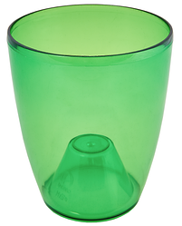 Кашпо для орхідей 15*17см прозорий /тонований/