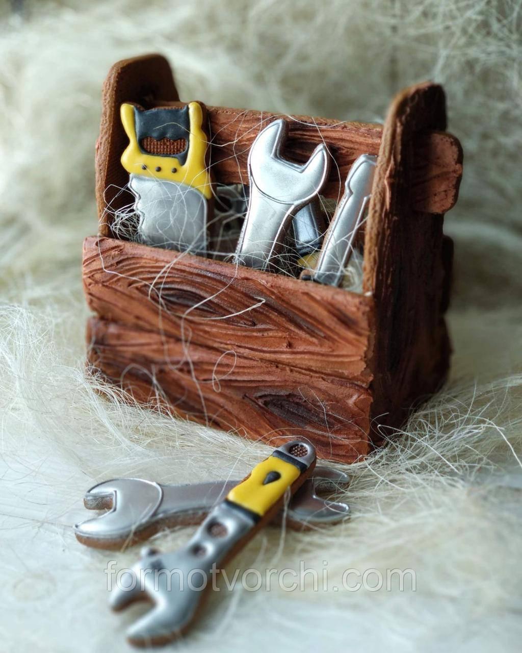 3D-формочки-вирубки для пряників "Ящик для інструментів"