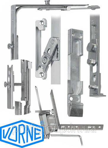 Поворотно - откидная фурнитура VORNE для метеллопластиковых окон/дверей ...