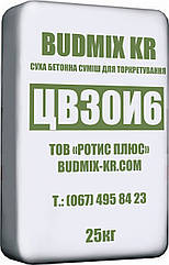 Готова суміш для жаростійкого торкретування сухим методом BUDMIX KR ЦВ30І6 (М400)