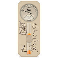 Термометр гигрометр с песочными часами для сауны и бани «Банная станция» исп.3