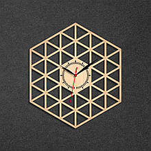 Годинник у формі ромба Годинник нескінченність Годинника геометрія Абстракний годинник Годинник настінний геометричний 35 см