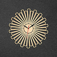 Часы в форме цветка Часы бесконечность Часы геометрия Еко годинник Часы настенные геометричиские 35 см