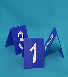 Нумерация на стол синяя