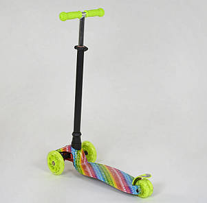 Самокат А 25601 /779-1335 MAXI "Best Scooter" (1) пластмасовий, 4 колеса PU, СВІТЛО, фото 2