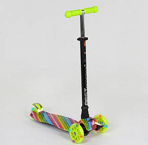 Самокат А 25601 /779-1335 MAXI "Best Scooter" (1) пластмасовий, 4 колеса PU, СВІТЛО, фото 2