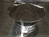 Парасолька (грибок на трубу) Ф180 мм, нержавіюча сталь 0,5 мм, димар , вентиляція., фото 3