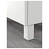 Комбінація для зберігання з дверцятами IKEA BESTA білий, 120x42x202, фото 3