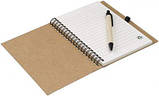 Еко-блокнот з ручкою з паперу вторинної переробки, фото 7