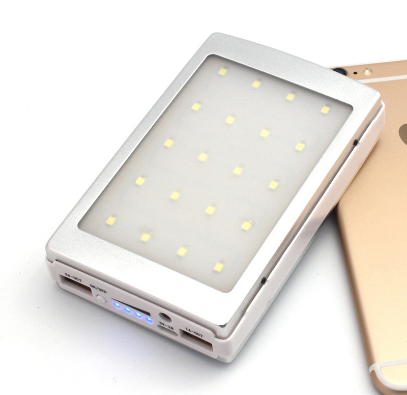 Портативний зарядний пристрій на сонячній батареї — Smart Solar Power Bank 15000 mAh, фото 1