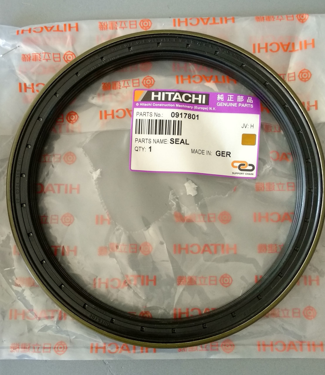 0917801 Сальник маточини переднього моста екскаватора Hitachi (seal oil)