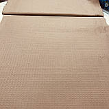 Вафельна тканина однотонна кавова, ширина 52 см, фото 2