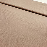 Вафельна тканина однотонна кавова, ширина 52 см, фото 3