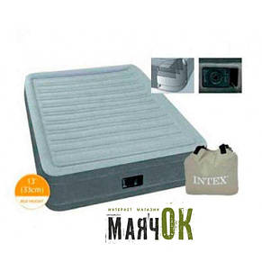 Надувне ліжко Intex 67766, розмір 191х99х33 см, з вбудованим насосом 220V, фото 3