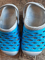 Кроксы детские "Непоседа", сине-серые, 26-31 размеры.
