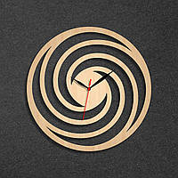 Иллюзия часы Оптические часы Часы иллюзия 3D эффект Деревянные часы Часы настенные Тихий кварцевый механизм Натуральный