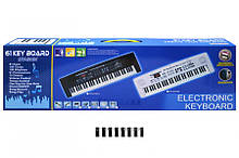 Піаніно з мікрофоном і зарядкою (коробка) 6101A р.81*25*10см, шт