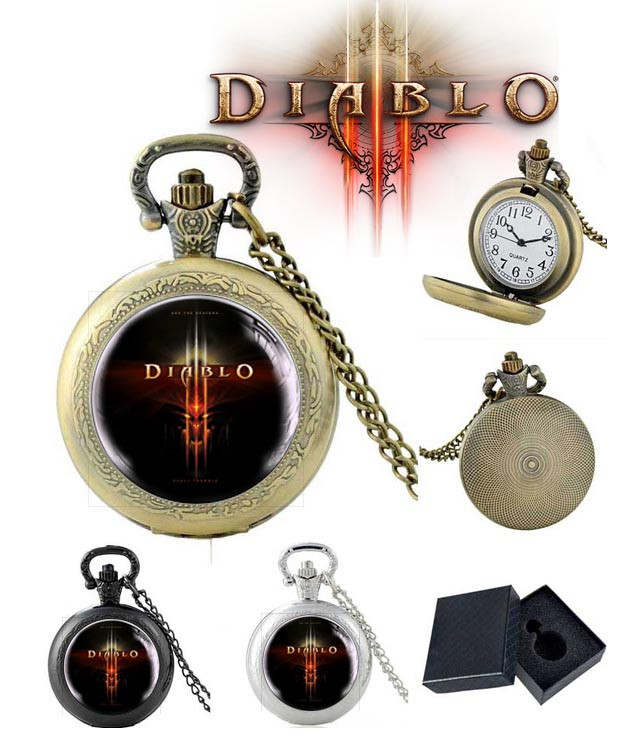 Карманные часы логотип Диабло 3 / Diablo III