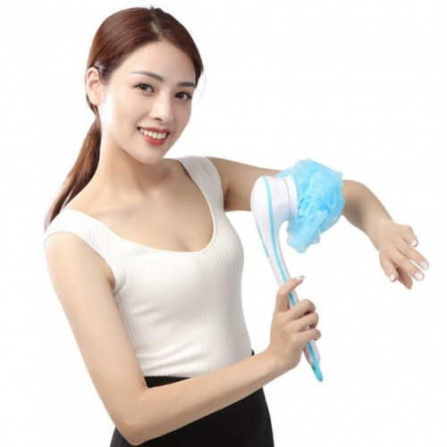 БАГАТОФУНКЦІОНАЛЬНА ЕЛЕКТРИЧНА ЩІТКА SPIN SPA ДЛЯ ДУШУ МАСАЖЕР ДЛЯ ШКІРИ 5 В 1 БІЛИЙ (90509)/(10144, фото 1