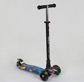 Самокат А 25536 /779-1334 MAXI "Best Scooter" (1) пластмасовий, 4 колеса PU, СВІТЛО, фото 2