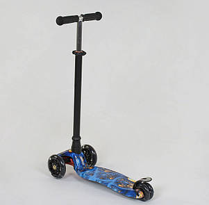 Самокат А 25536 /779-1334 MAXI "Best Scooter" (1) пластмасовий, 4 колеса PU, СВІТЛО, фото 2
