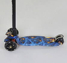 Самокат А 25536 /779-1334 MAXI "Best Scooter" (1) пластмасовий, 4 колеса PU, СВІТЛО, фото 3