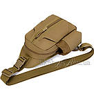 Тактичоскка армійська сумка бананка сіра 3 л LG-448, фото 7