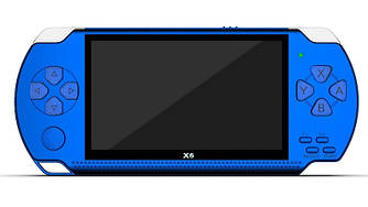 Портативна ігрова приставка консоль Psp Х6 4.3" екран 8 ГБ Синій