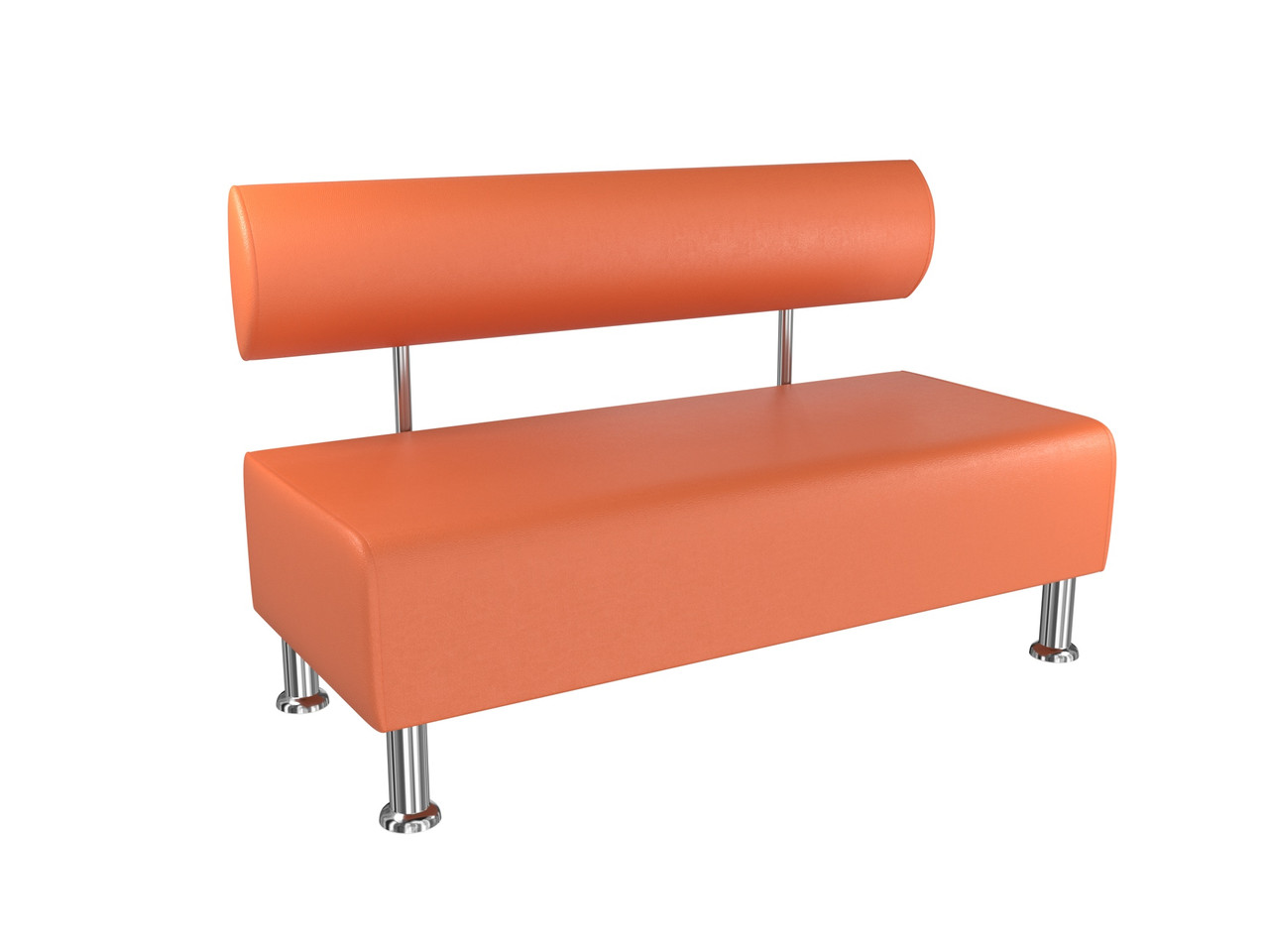 Диван офісний BNB Solo 1200x540x750 помаранчевий. Флай 2218. Для школи, клініки, очікування