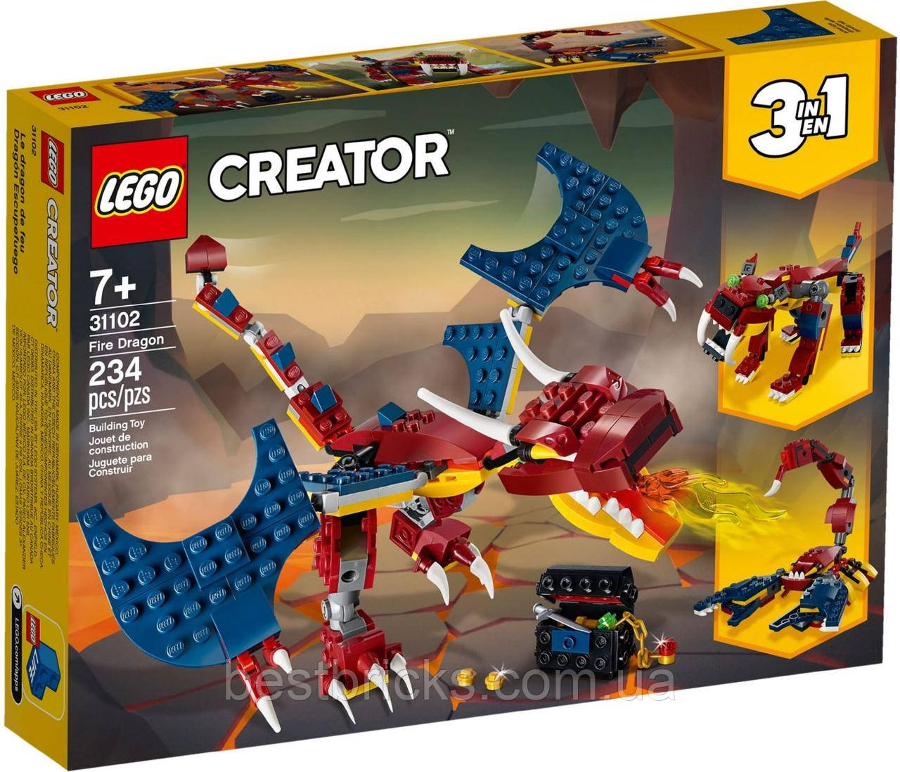 Lego Creator Огняний дракон 31102