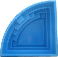 Басейн для сауни "КУПАВА" (1,98 х 1,98 х1,5м). Базовий колір блакитний.