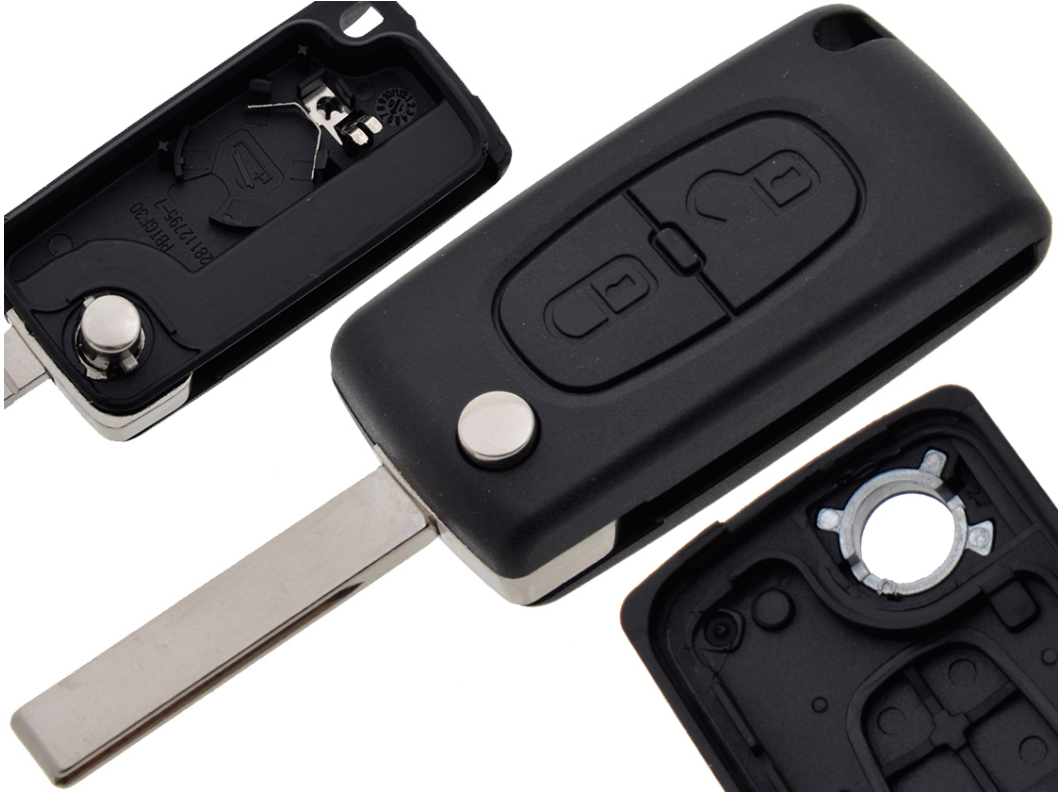 Корпус ключа дистанційного керування до Peugeot 107 207 307 406 - фото 1 - id-p1904022020