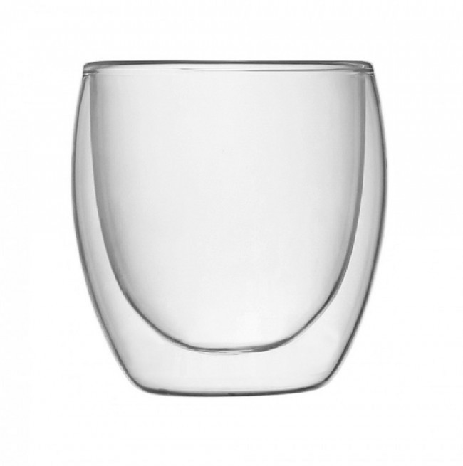 Склянка скляна з подвійними стінками "Турин" 200мл