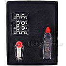 Бензинова запальничка чорна в подарунковому наборі Platinum, фото 3