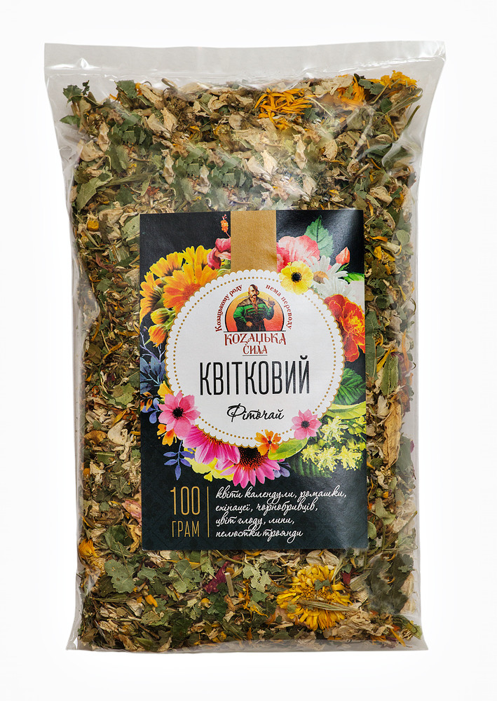Фіточай Квітковий, 100г Козацька сила