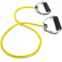 Еспандер з м'якими ручками, джгут Thera-Band 122 см навантаження 2 кг жовтий T 70-1
