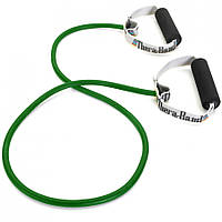 Еспандер з м'якими ручками, джгут Thera-Band 122 см навантаження 3 кг зелений T 72