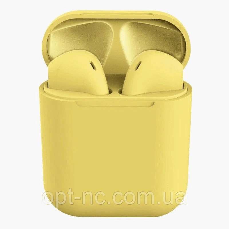 Беспроводные наушники TWS inPods12 Macaron JKR | Touch Sensor + PopUp Желтый