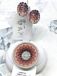 Комплект з кремовою емаллю омбре срібло Фелічіта