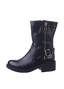 Напівчоботи Injers чорні натуральна шкіра виробництво Україна Inj547-43Kblack - розмір 37 (24,7 см)